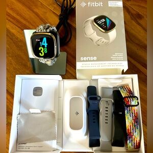 Fitbit Sense with charging dock